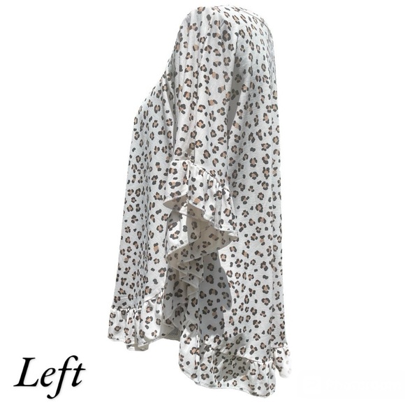 Honeyme: Leopard Print Poncho - Picture 2 of 5